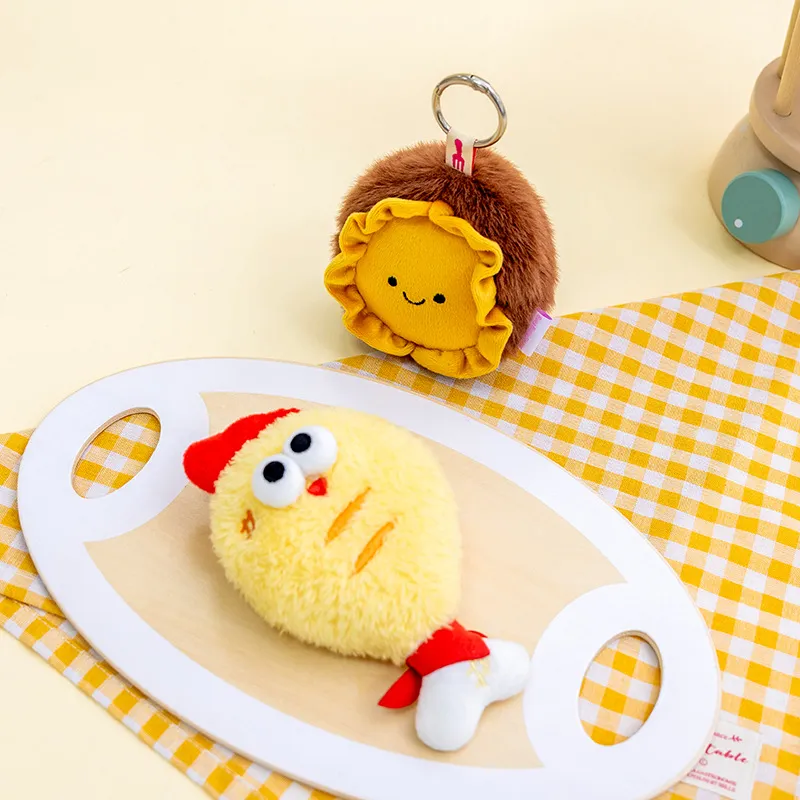 Cute Seafood Can Plush Toy Set – Soft Stuffed Abalone Mantis Shrimp Crab Keychains, Adorable Bag Charms & Novelty Gifts for Kids